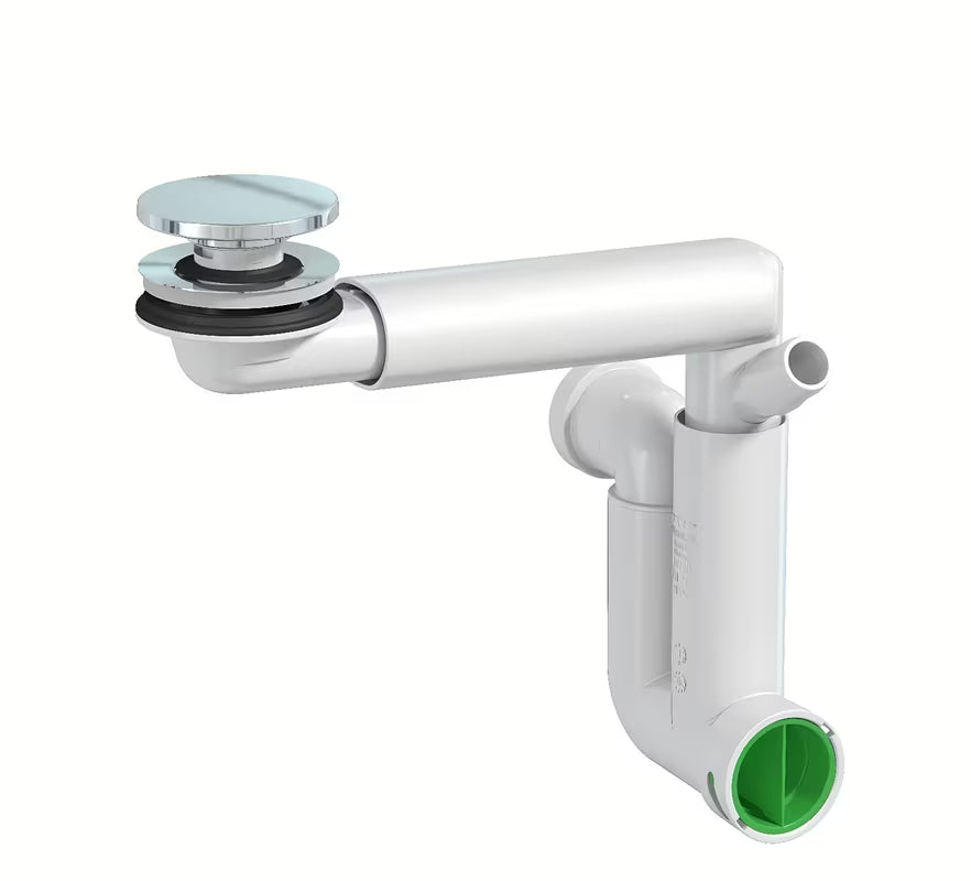 Kromirani sifon za umivalnik SAT s čišćenjem sprijeda i odvodnom cijevi 32mm