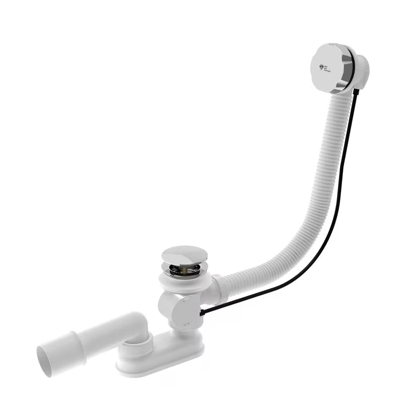 Sifon za Kad Avtomatik SAT Chrome u kromiranoj metalnoj izvedbi s upravljačem i sifonom