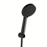 Komplet za Kad SAT u mat crnoj boji s ručnim tušem s 3 funkcije, crijevom 150 cm i fiksnim držačem.