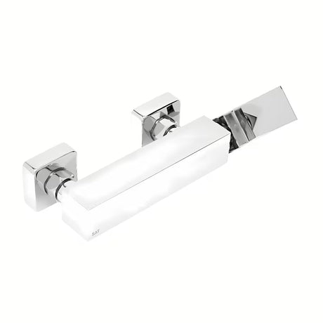 Kromirana stenska enoročna armatura za tuš SAT Vision brez tuš seta