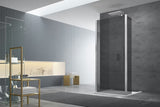 Okretna tuš stijena SAT Walk-in sa zatamnjenim staklom i profilima u sjajnom kromu