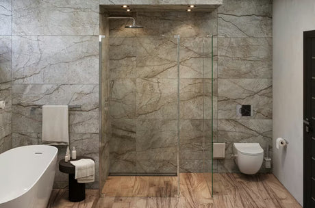 SAT Walk-in tuš stena Walk-In 100x90 cm v sijajnem kromu s prozornim steklom brez dekorja