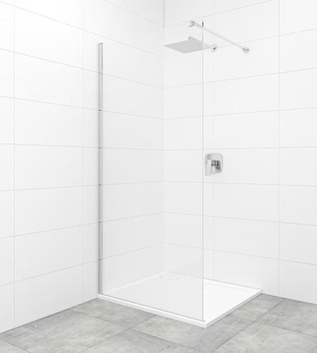 Walk-in tuš kabina SAT Walk-in s prozornim steklom in krom profilom