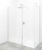 SAT Walk-in tuš stena Walk-In 110x90 cm s prozornim steklom in profilom v sijajnem kromu