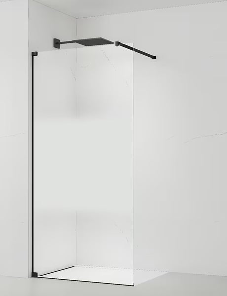 SAT Walk-in tuš stena Walk-In 110x200 cm s prozornim steklom in črnimi profili