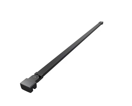 Črna walk-in tuš stena SAT Walk-in 110 cm s prozornim steklom in intimnim pasom
