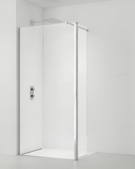 SAT Walk-in tuš stena Walk-In 110 cm v sijajnem kromu s prozornim steklom brez dekorja