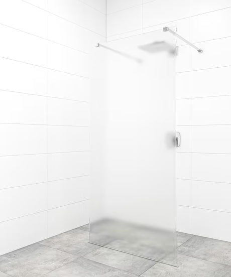 SAT Walk-in tuš stena Walk-In 120 cm v krom izvedbi z brezokvirnim steklom