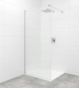SAT Walk-in tuš stena Walk-In 120 cm s prozornim steklom in krom pritrdilnimi elementi