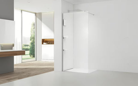 Walk-in tuš kabina SAT Walk-in 120 cm s prozornim steklom in kromiranimi pritrdili