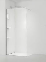 Walk-in tuš stena SAT Walk-in s prozornim steklom 8 mm in krom profilom