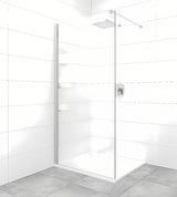Walk-in tuš stena SAT Walk-in s prozornim steklom 8 mm in krom profilom