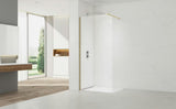 SAT Walk-in tuš stena Walk-In 150 cm v medeninasti izvedbi s prozornim steklom in premazom Easy Clean