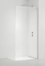 SAT Walk-in tuš stena Walk-In 60 cm v beli barvi s prozornim varnostnim steklom in premazom EasyClean