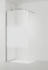 Walk-in tuš stena SAT Walk-in 70 cm v krom izvedbi s prozornim steklom in intimnim pasom