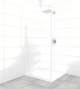 Fiksna tuš stena Walk-In SAT Walk-in 70x200 cm s prozornim steklom in belimi profili