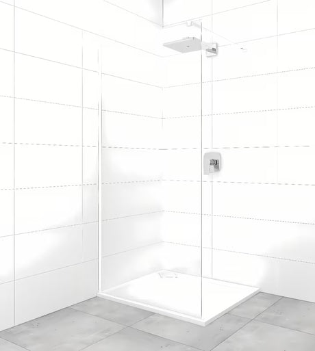 Fiksna tuš stena Walk-In SAT Walk-in 70x200 cm s prozornim steklom in belimi profili