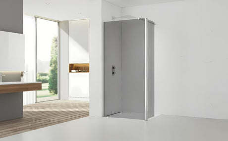 SAT Walk-in tuš stena Walk-In 80 cm v sijajnem kromu z obdelavo Easy Clean