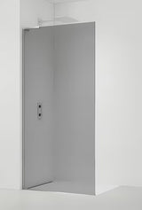 Tuš stena SAT Walk-in 80 cm v krom izvedbi z dimljenim steklom in premazom EasyClean