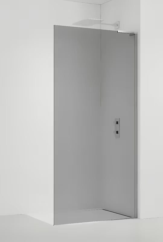 Tuš stena Walk-In SAT Walk-in 80 cm s prozornim steklom, nanosom EasyClean in krom profilom.