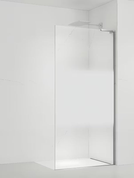 Tuš kabina Walk-in SAT Walk-in 90 cm v krom izvedbi s prozornim steklom, intimnim pasom in premazom EasyClean.