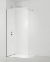 SAT Walk-in tuš stena Walk-In 90 cm v krom izvedbi s prozornim varnostnim steklom