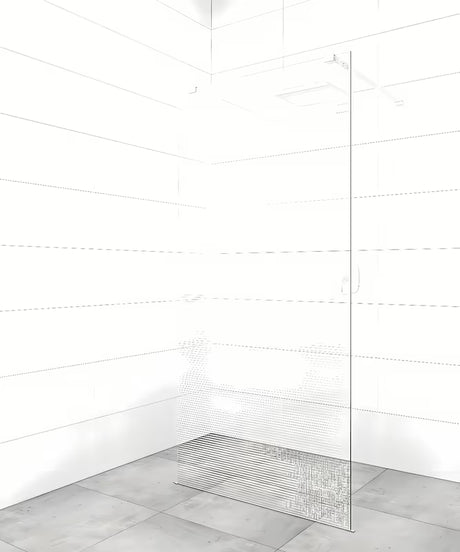 Bela zgibna pritrdilna roka pro tuš kabina SAT Walk-In