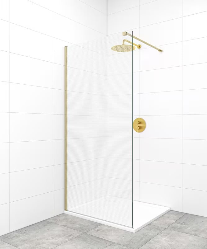 Zlata medeninasta pritrdilna roka pro walk-in za tuš steno SAT Walk-In