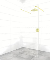Stabilizacijska roka pro walk-in za tuš steno SAT Walk-In v izvedbi PVD gun metal
