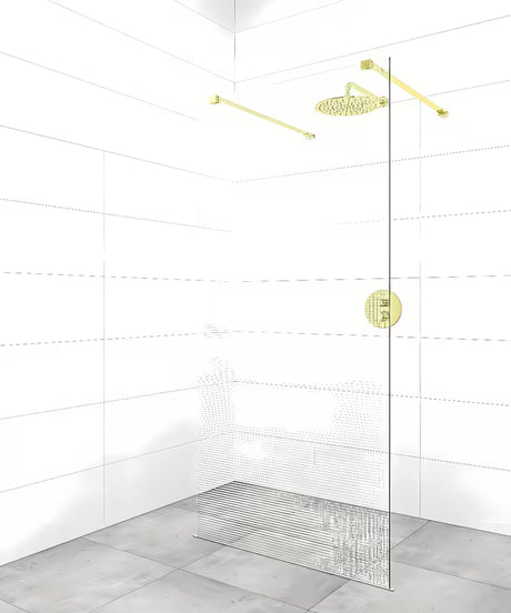 Stabilizacijska roka pro walk-in za tuš steno SAT Walk-In v izvedbi PVD gun metal