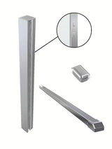 Kromirani profilni nosač SAT Walk-in pro za tuš paravan s donjom brtvenom letvicom i montažnim paketom.