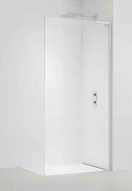 SAT Walk-in tuš stena Walk-In 100 cm u bijeloj izvedbi s prozirnim sigurnosnim staklom