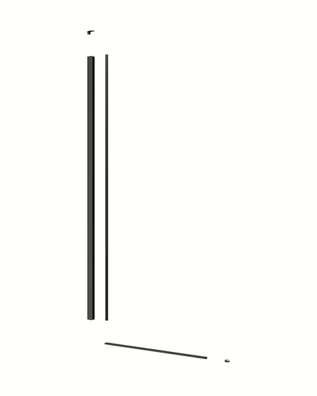 Walk-in tuš stijena SAT Walk-in 120 cm s prozirnim staklom i digitalnim printom crnih pruga