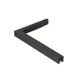 Tuš stena walk-in SAT Walk-in 100 cm u crnoj mat izvedbi s dekorom dimljenog efekta.