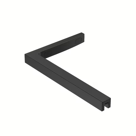 Crna walk-in tuš stijena SAT Walk-in 110 cm s prozirnim staklom, intimnom trakom i premazom Easy Clean.