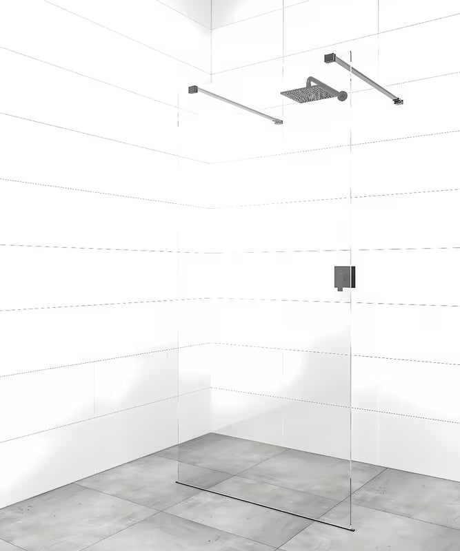 SAT Walk-in tuš stena Walk-In 70x200 cm s prozirnim staklom i mat crnim stabilizatorom