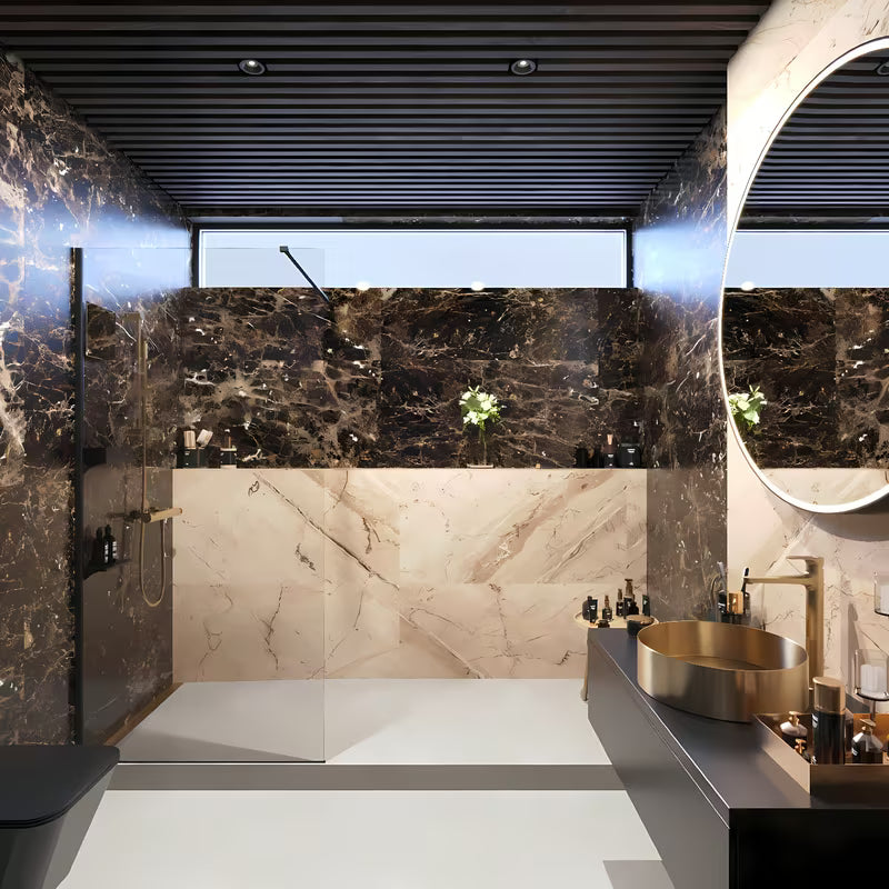 Walk-in tuš stijena SAT Walk-in 100 cm s prozirnim staklom i kromiranim stabilizatorom