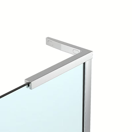 Walk-in tuš stijena SAT Walk-in 100 cm u krom izvedbi s prozirnim sigurnosnim staklom i premazom Easy clean.