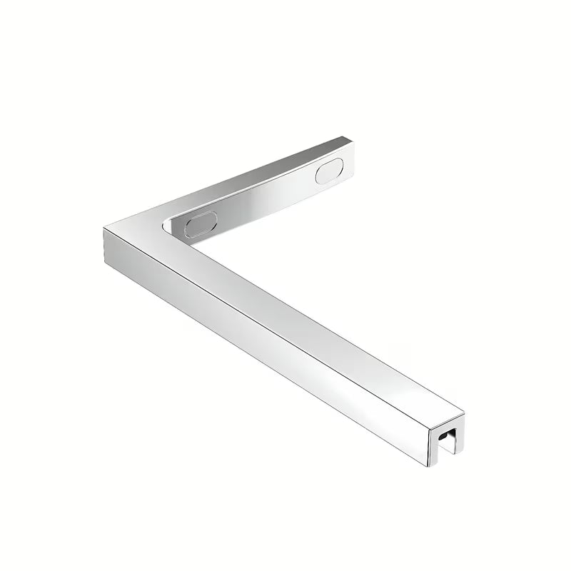 Fiksna tuš stena Walk-In 110x200 cm u krom izvedbi sa sivim staklom i premazom Easy Clean.