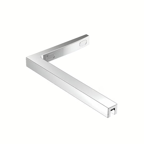 Fiksna tuš stena Walk-In 110x200 cm u krom izvedbi sa sivim staklom i premazom Easy Clean.