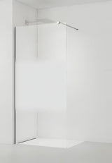 Walk-in tuš stijena SAT Walk-in 120 cm u krom izvedbi s prozirnim staklom i intimnom trakom