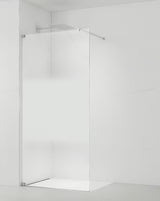 Walk-in tuš stijena SAT Walk-in 140x200 cm u krom izvedbi s prozirnim staklom i intimnom trakom