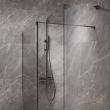 SAT Walk-in tuš stena Walk-In 100 cm s prozirnim staklom i PVD Gun metal profilima