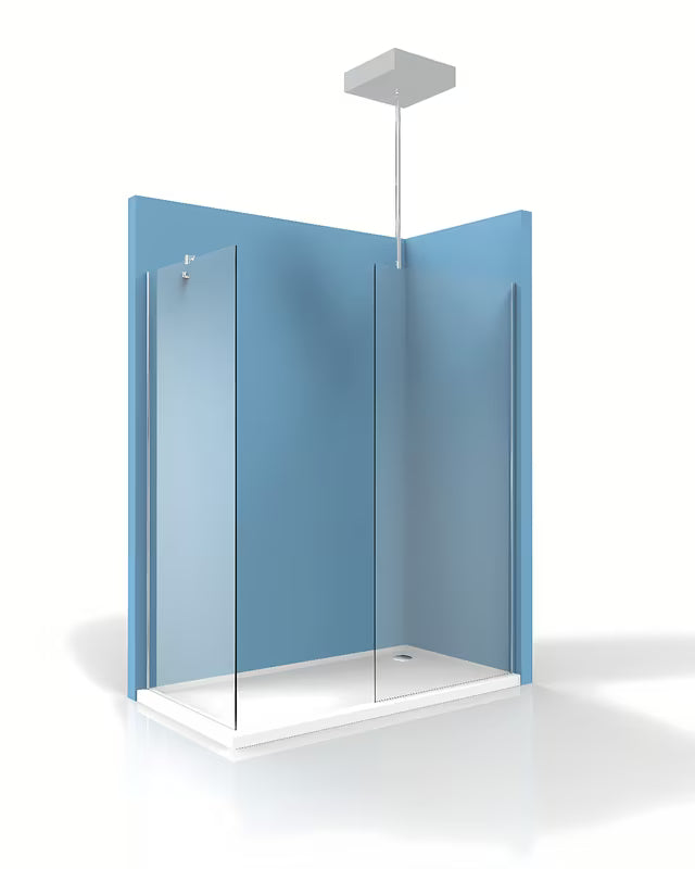 Stabilizacijska šipka SAT Walk-in sa zglobovima na oba kraja pro za pričvršćenje stakla na strop.