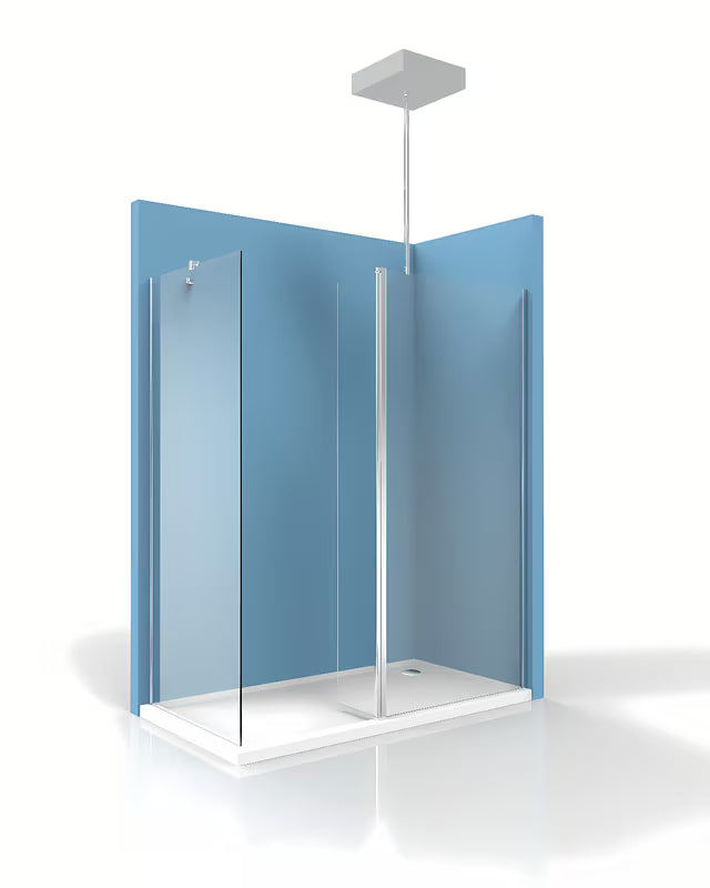 Stabilizacijska šipka SAT Walk-in sa zglobovima na oba kraja pro za pričvršćenje stakla na strop.