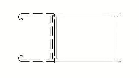 Kromirani podaljševalni profil SAT Walk-In Xmotion pro za poravnanje građevinskog otvora