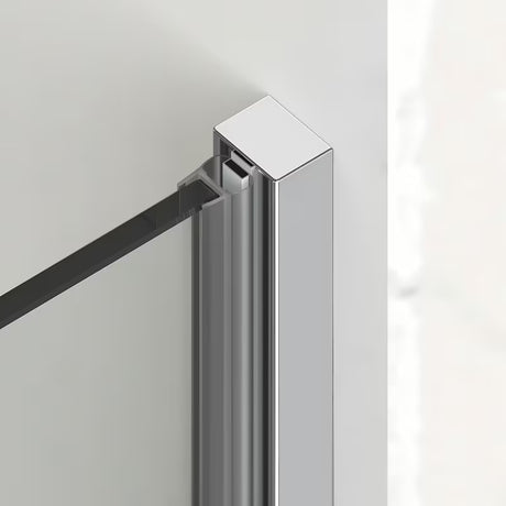 Tuš vrata za nišo SAT Xmotion 110 cm v sijajnem kromu s prozornim steklom brez okvirja