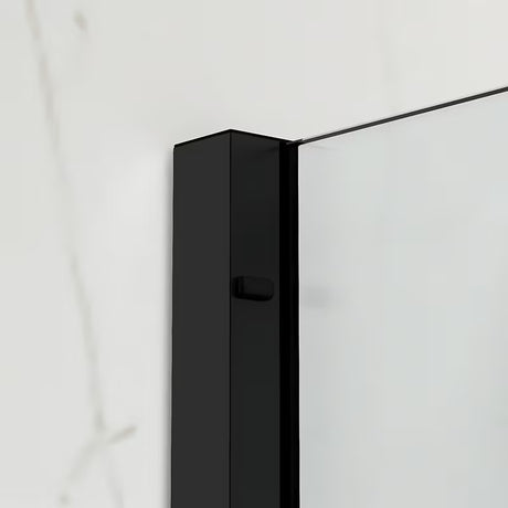 Tuš stena Walk-In SAT Walk-In Xmotion 110x90 cm v črni izvedbi s prozornim steklom
