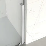 Tuš stena walk-in SAT Xmotion 120 cm v krom izvedbi s prozornim steklom in drsnim sistemom
