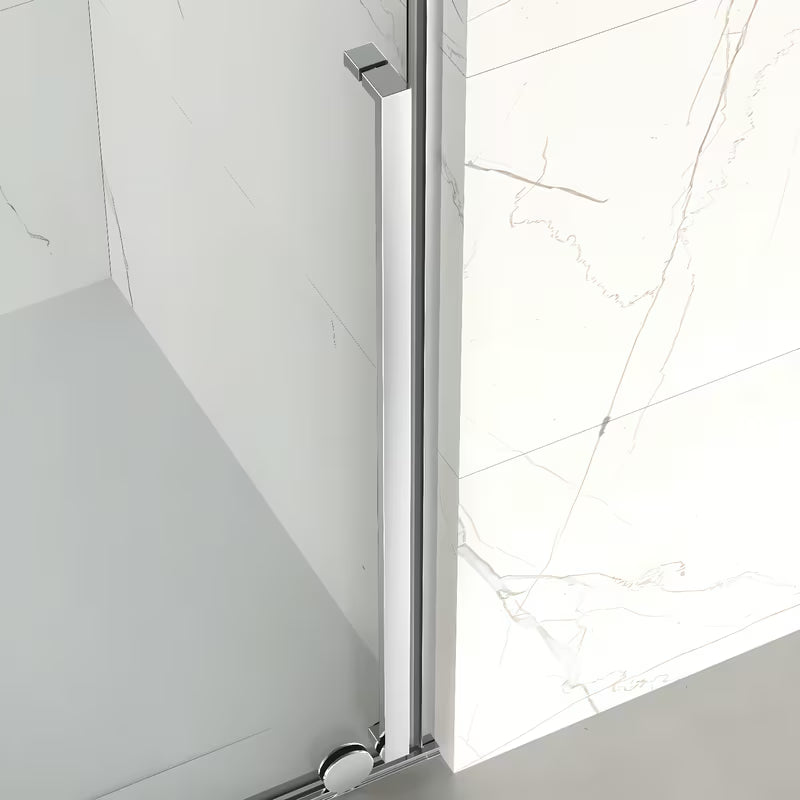 Tuš stena walk-in SAT Xmotion 120 cm v krom izvedbi s prozornim steklom in drsnim sistemom